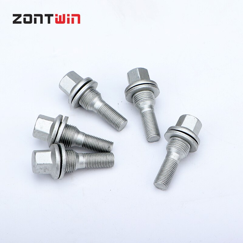 5/16/20 stk bil alufælge bolte skrue til peugeot -206/208/301/307/308/407/408 citroen gevind længde 28/40/45mm m12 x 1.25