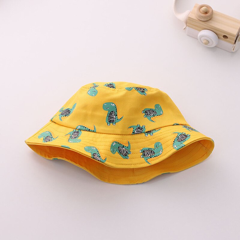 Söt dinosaurie baby hatt vår sommar barn flicka pojke hink keps utomhus barn småbarn fiskare strand solhatt