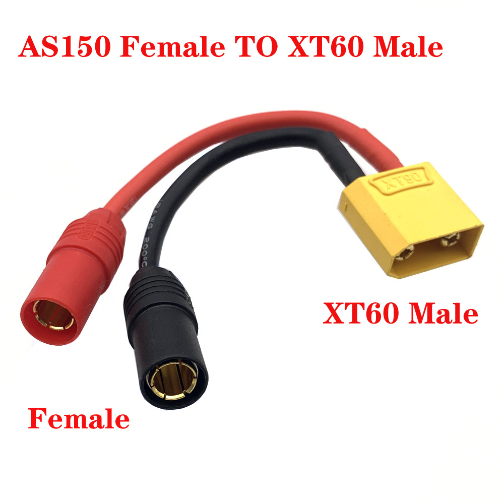 XT60 XT90 to AS150/XT150 Male/Female Plug Adapter Cable 12AWG Wire Silicon Wire Balanced charge Adjustment Conversion Connector: Orange