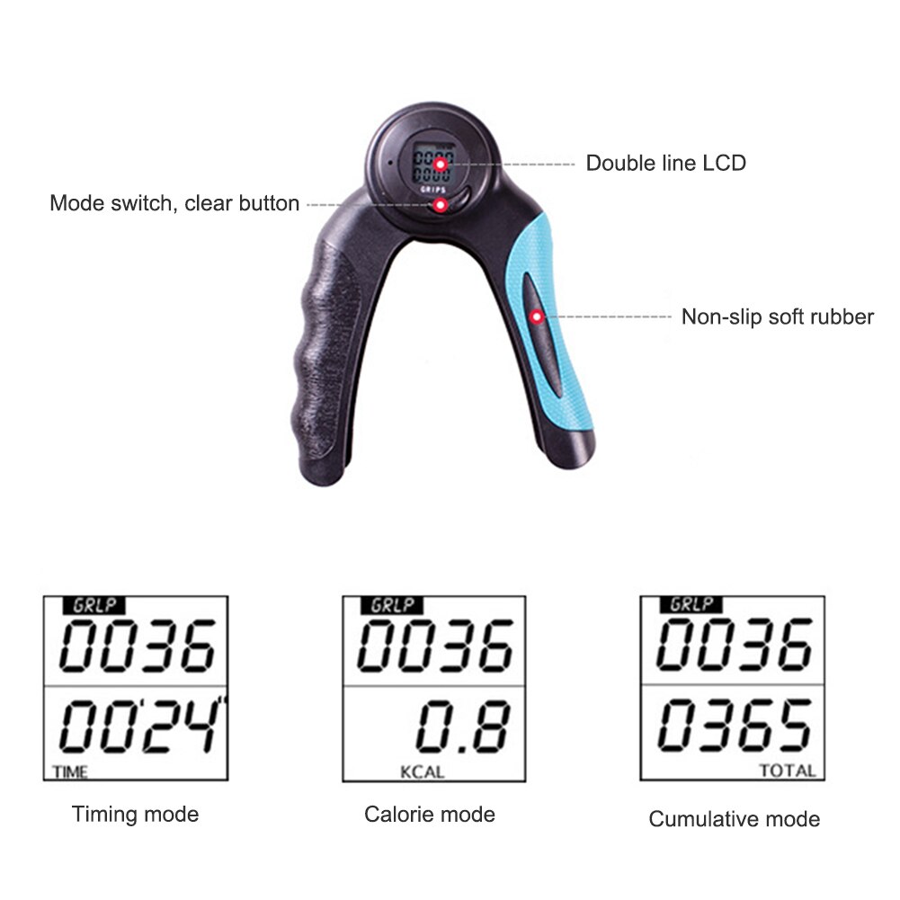 Dynamomètre numérique réglable pour exercice physique des doigts et des bras, serrage de la poignée, résistance à ressort