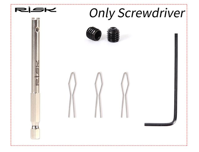 RISK Bike Spoke Nipple Insertion Tool Screwdriver Bicycle Spoke cap Removal Wrench MTB Road Bike Wheel spoke nipple Key: Only Screwdriver