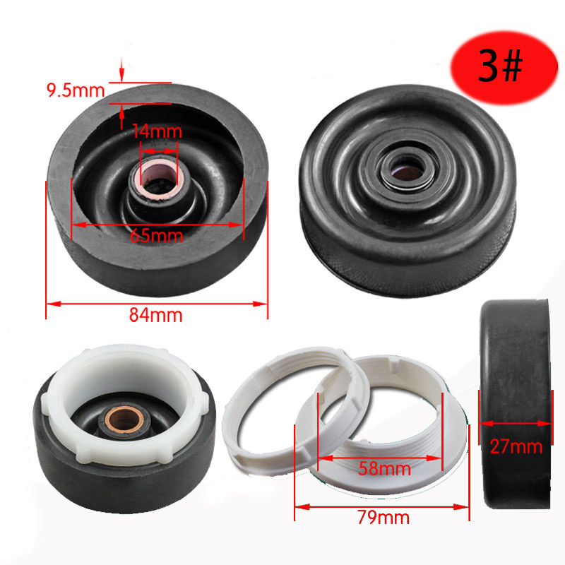 Dehydration waterproof ring Washing machine waterproof ring Semi-automatic washing machine water seal Water seal skeleton: Yellow