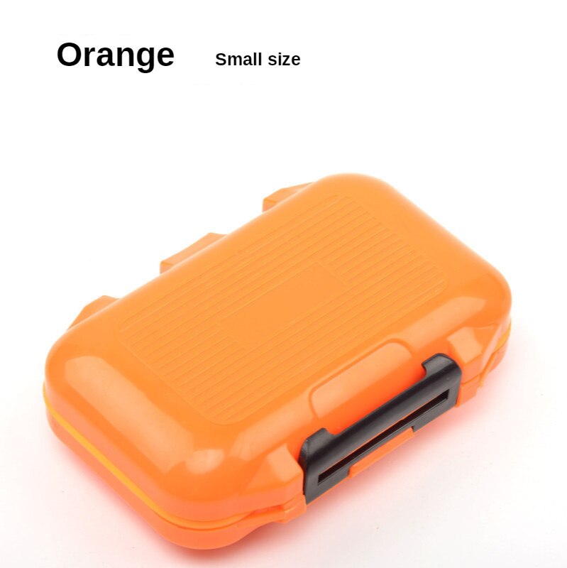 WolFAce 20CM Fishing Tackle Box 28 Grids Compartments 4Color Fish Lure Line Hook Fishing Tackle Fishing Accessories Box: Orange Small