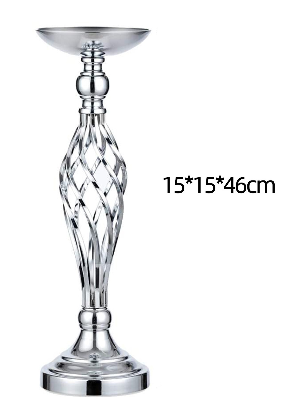 Wedding Metal Vase Main Table Flower Holder Road Lead Home Decor Candle Holder: Rosy Red