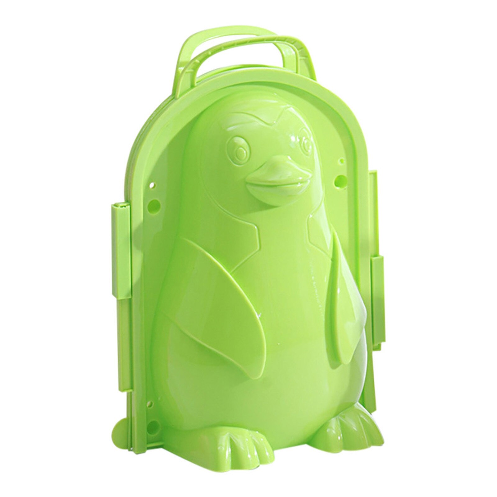 Karikatur-pinguin Schneeball Hersteller Clip Werkzeug freundlicher Spielzeug Für Winter draussen Sport Kunststoff Schneeball Hersteller Clip Spielzeug Für freundlicher Schild: grün 