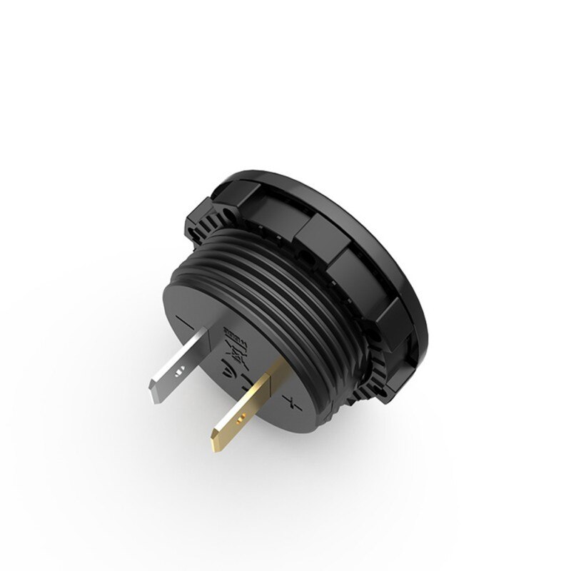 Auto Motorfiets Voltage Meter met Touch Schakelaar Ronde Waterdichte Auto Voltage Meter Boot DC 12-24V LED Panel digitale Voltmeter