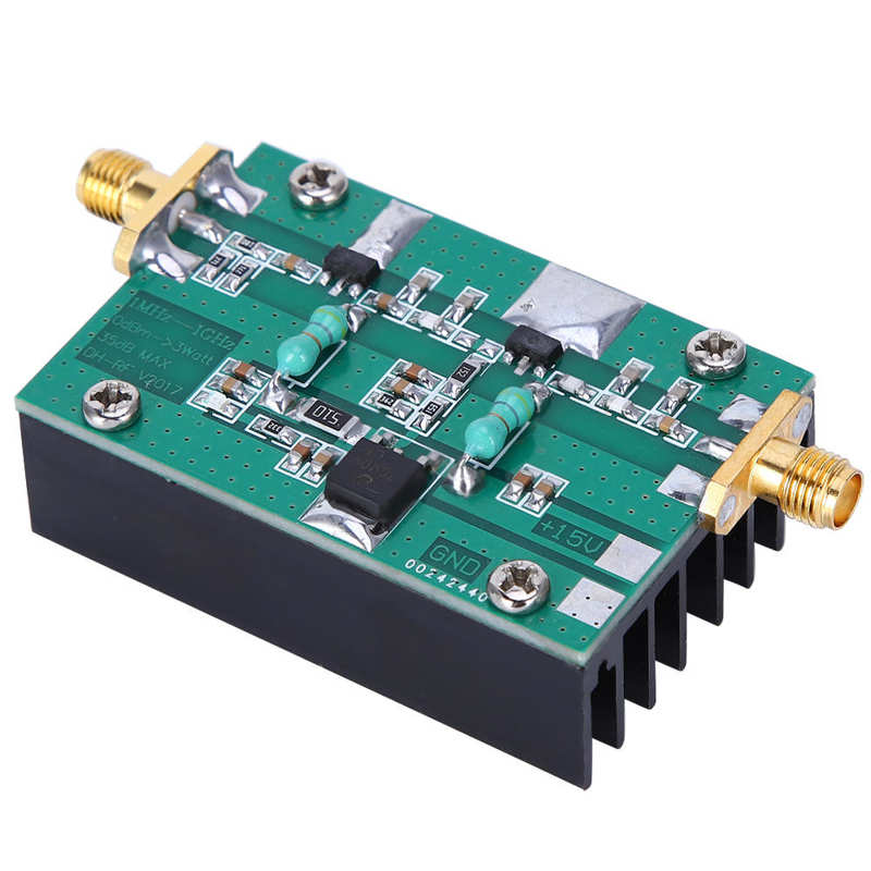 RF Amplifier Signal Module Electrical Accessory for HF FM VHF UHF 3W 1MHz-1000MHz Wide Bandwidth Power Meter