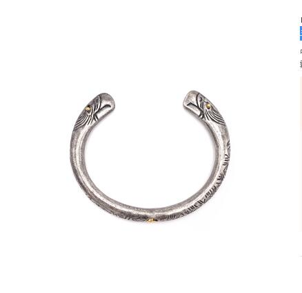 Retro Silver Color Stainless Steel Men's Bracelets & Bangles Animal Eagle Feather Bracelet Men Cuff Bangle pulseira masculina: antique silver