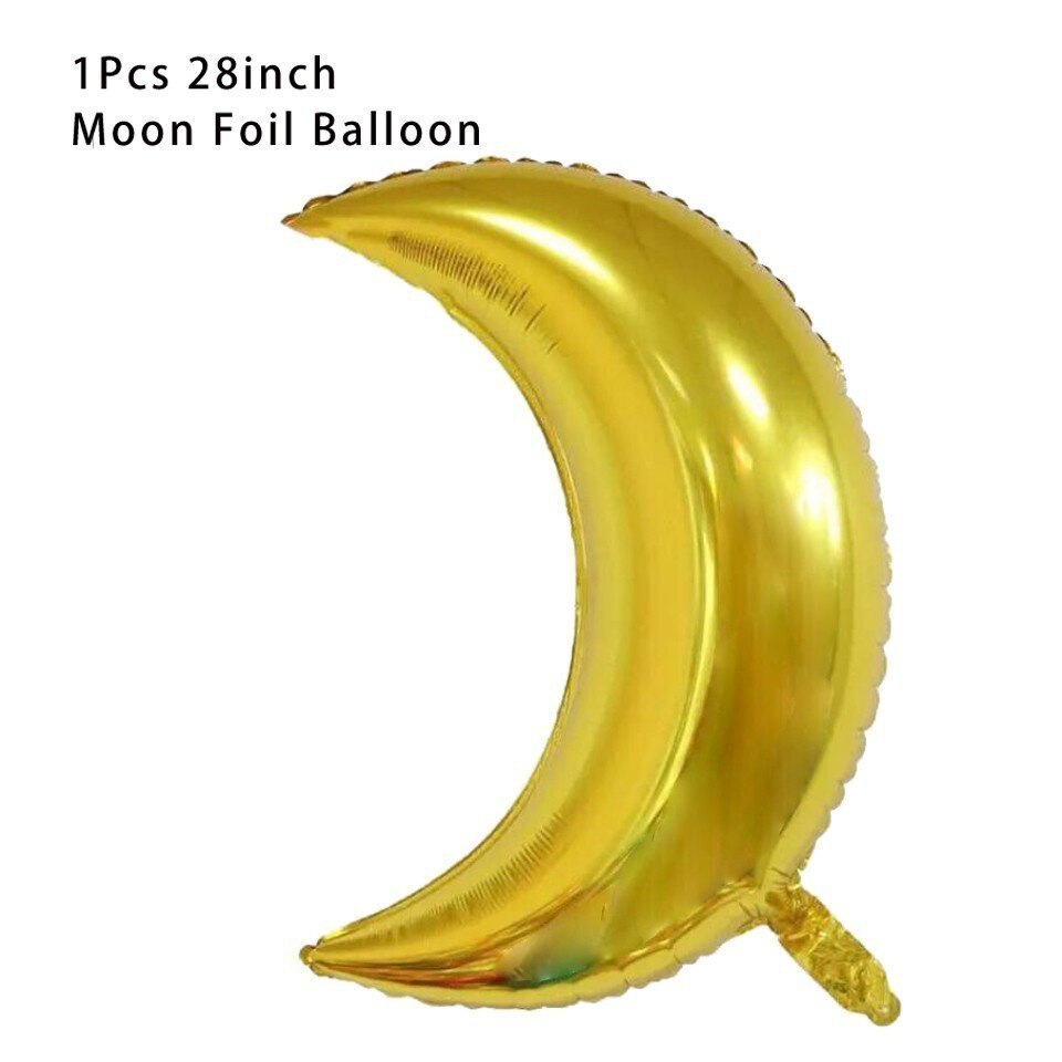 1PC Cloud &amp; Flugzeug Banner Baby Duschen Party Girlanden Dekoration Kinder Geburtstag Glücklich Hängen Hintergrund Girlanden Partei Liefert: 1PC-Gold moon
