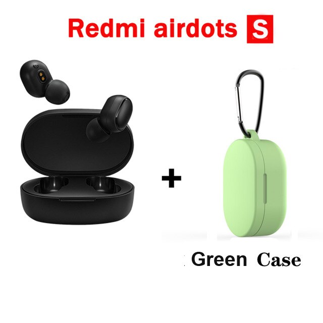 Oryginalny Xiaomi Redmi Airdots 2 TWS słuchawki bezprzewodowe bluetooth 5.0 słuchawki Stereo redukcja szumów Mic sterowanie głosem Air2 SE: AirDots S Green