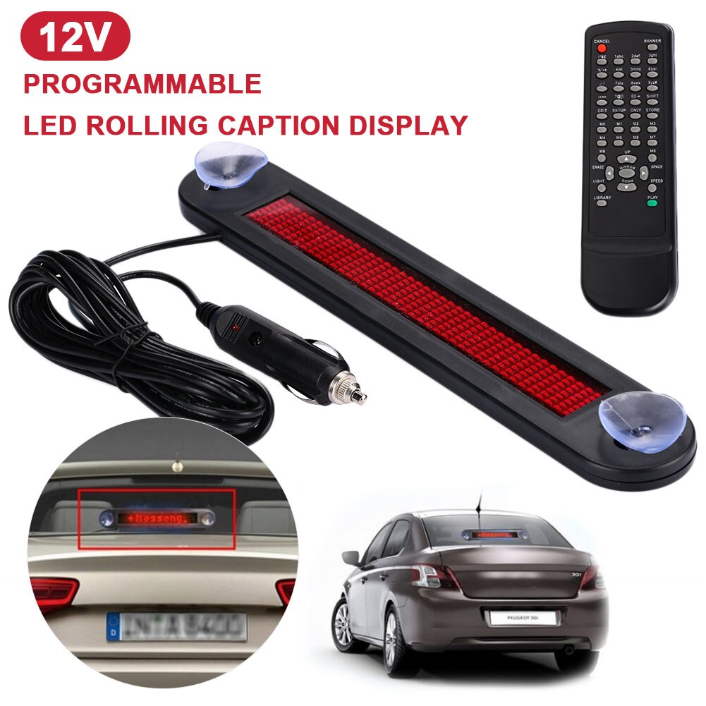 Scrolling Board LED Display Durable Subtitle Display Warning Sign Hint Remote Control Programmable Highperformance