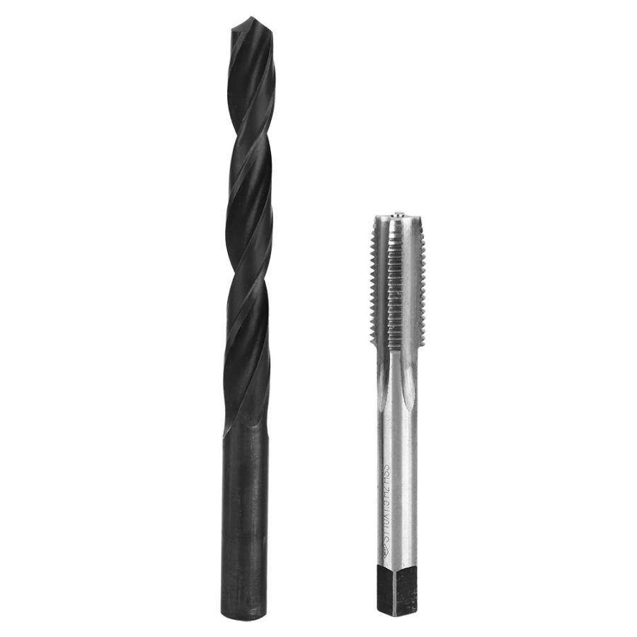 17Pcs Threaded Insert Kit Stainless Steel Twisted Drill Tap Wrench Threaded Insert Tool Twisted Drill Wrench Breaker Tap