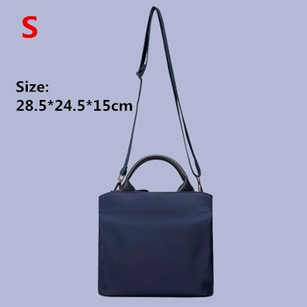 Casual woman's Briefcases High capacity material document Bag business trip A4 laptop phone Organize package Accessories supplie: Navy S