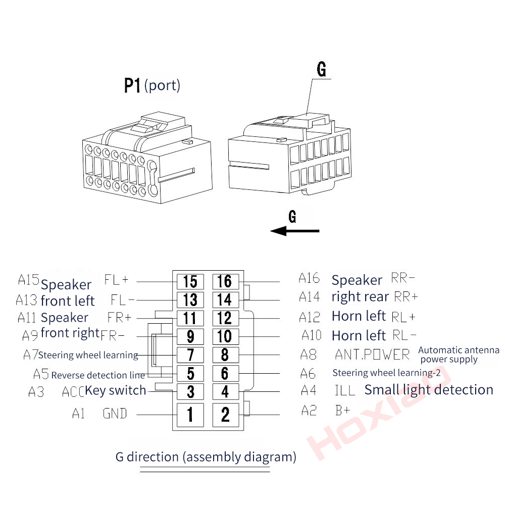 1din of 2din Android Power Kabel USB mic radio GPS HD multimedia speler accessoire voor Hoxiao Alidesheng Toyota Nissan ISO suzuki