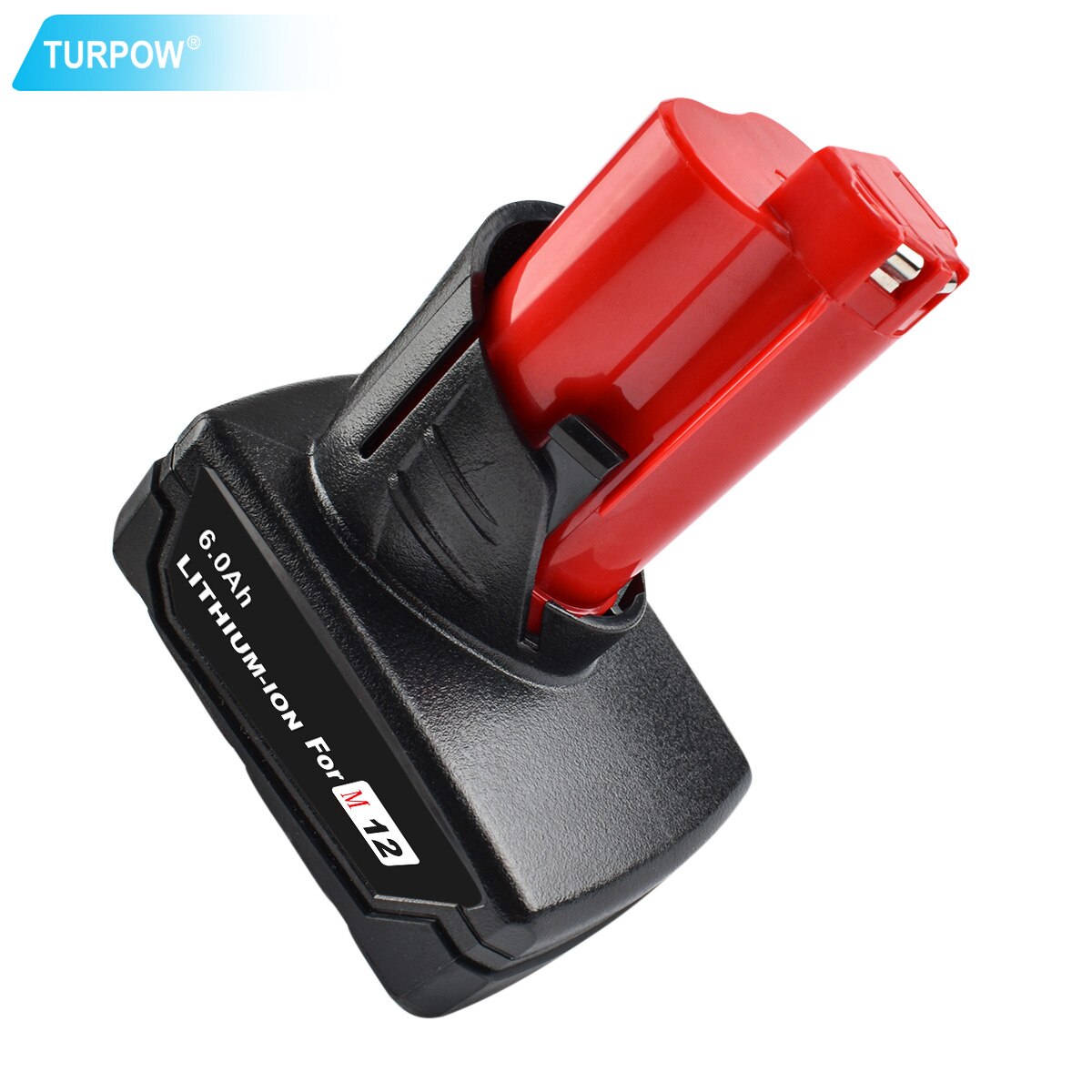 Turpow tools battery For Milwaukee M12 12v 6000mah Power Tool Rechargeable Li-ion Battery Replacement Battery Backup L10: 6000mAh