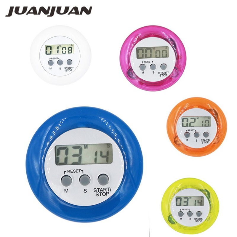 Multi-Colors Round Electronic Kitchen Countdown Timer Kitchen Cooking Timer alarm clock Cooking Tools 50% off