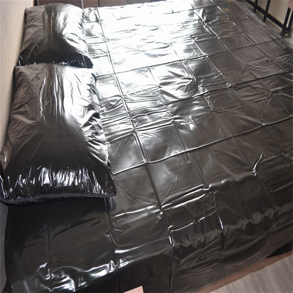 Bedclothes Waterproof Adult Bed Sheets PVC Vinyl Mattress Game King Queen Size Bedding Sheets