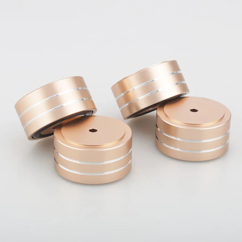 Speaker Spikes Stand Voeten Pad Voet Voor Luidsprekers CD Versterker 58x22mm 40x20mm Aluminium Rubber Draagbare Audio Video 4 sets