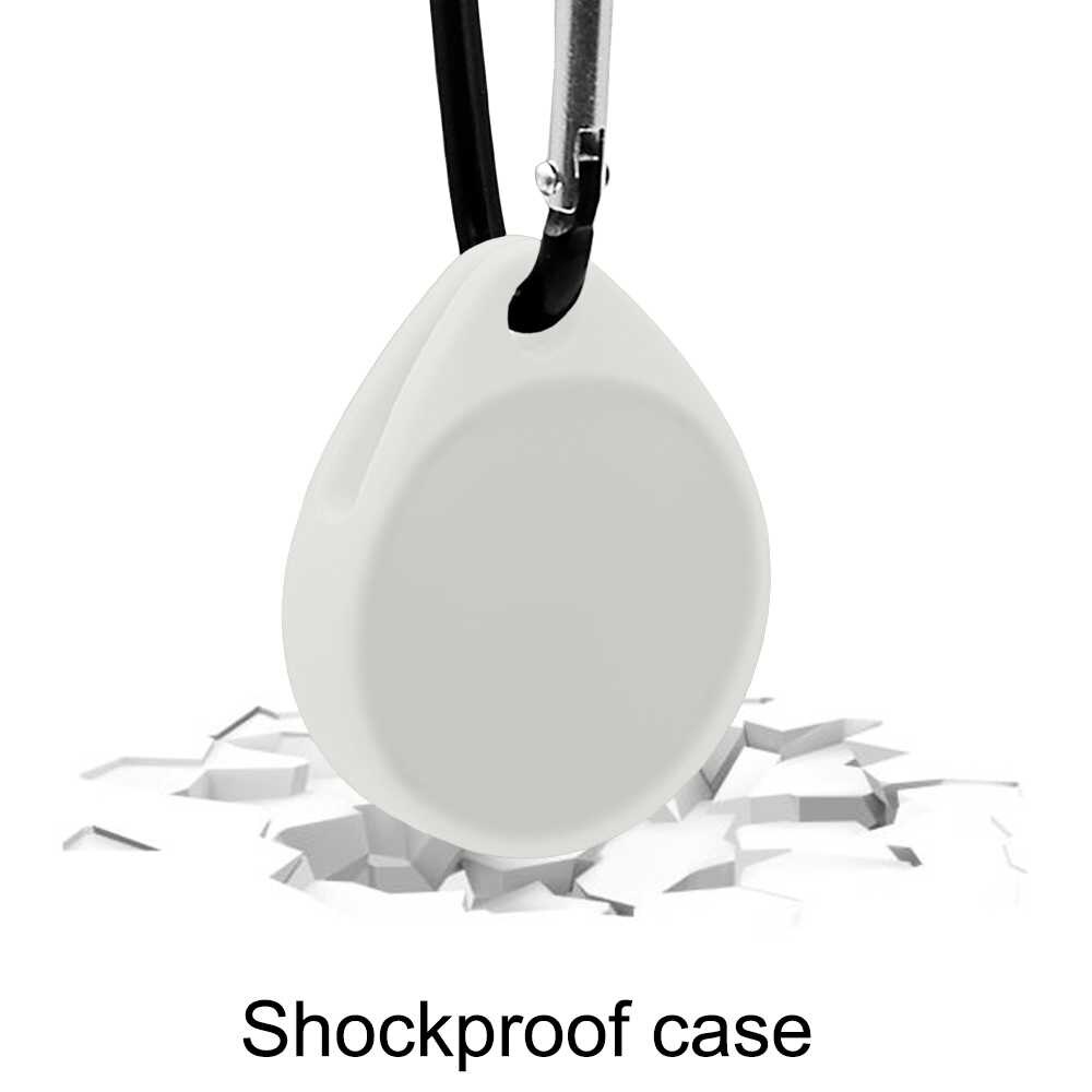 Silikon Schutzhülle Schlüsselbund-Hakenband Anti verloren Kompatibel mit AirTag NachtglüHenne Schutz Hülle Silikon Fall