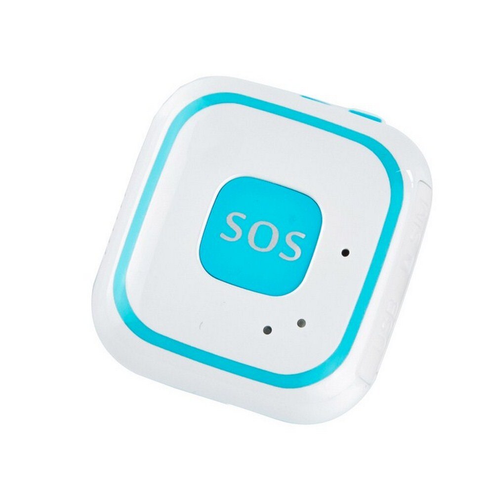 Gsm gprs gps eldre barn senior sos knapp nødalarm  v28 fallalarm sanntids sporing toveis snakker geo-gjerde omsorg: Blå gps