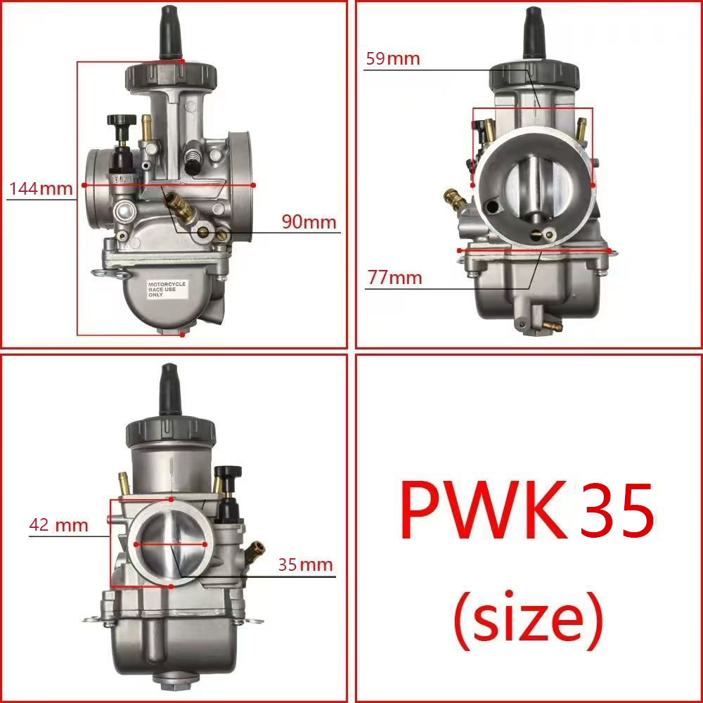 KEIHIN 2T 4T Scooter ATV UTV 250CC 300CC 350CC 400CC Engine Motorcycle PWK 33mm 34mm 35mm 36mm 38mm 40mm 42mm Carburetor: Dark Grey