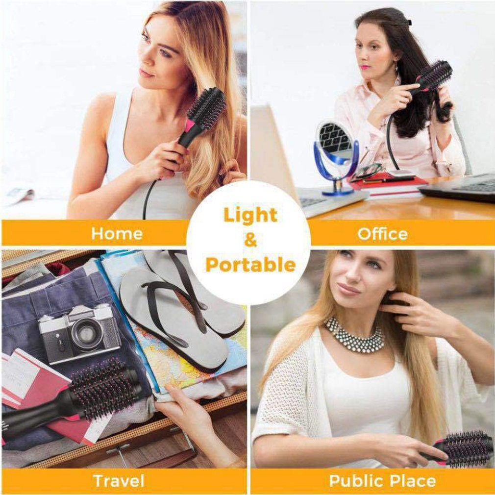 Two-In-One Hair Comb Infrared Negative Ion Air Combing Straight Dual-Purpose Hair Dryer Modeling Comb