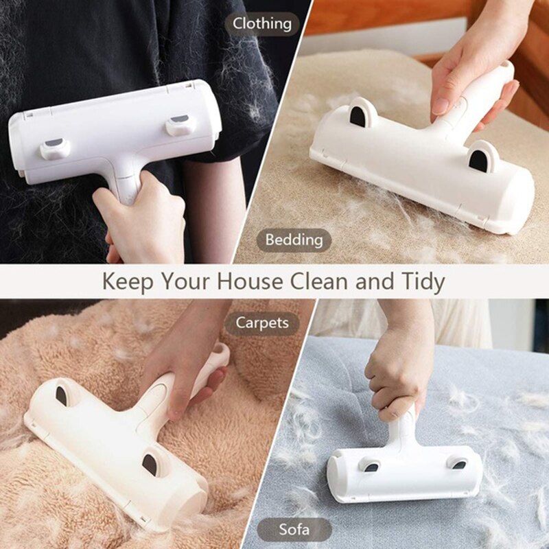 6 Kleur 2-Way Verwijderen Huisdier Haar Roller Hond Haar Remover Borstel Tapijt Borstel Kat Lint Steken Roller tapijt Cleaner Borstels