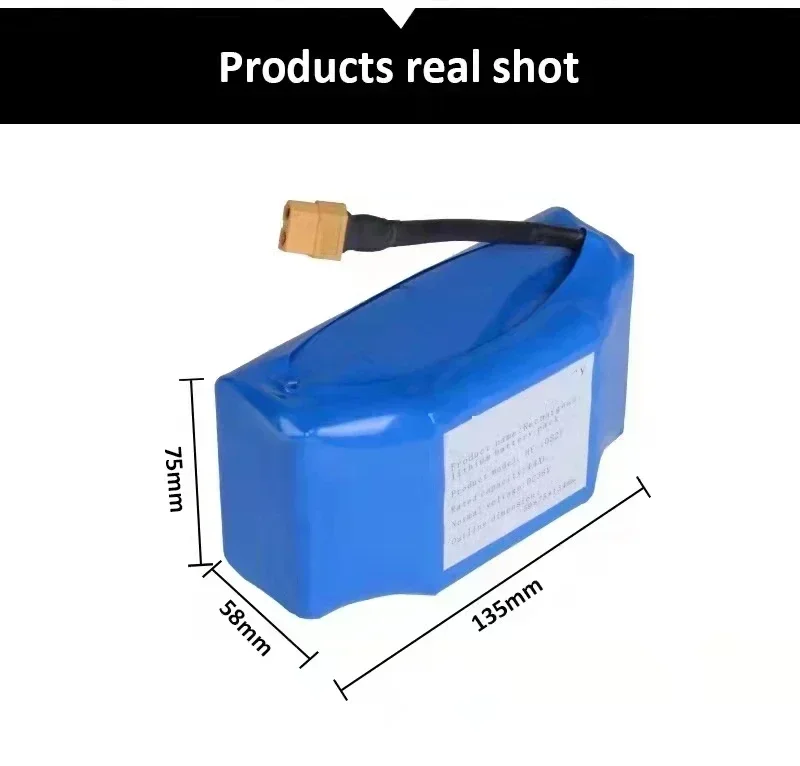 Original 36 V 4,4 Ah wiederaufladbare Lithium-Batterie 10S2P 4400 mAh 18650 elektrische selbstausgleichende Roller-Hoverboard-Batterien