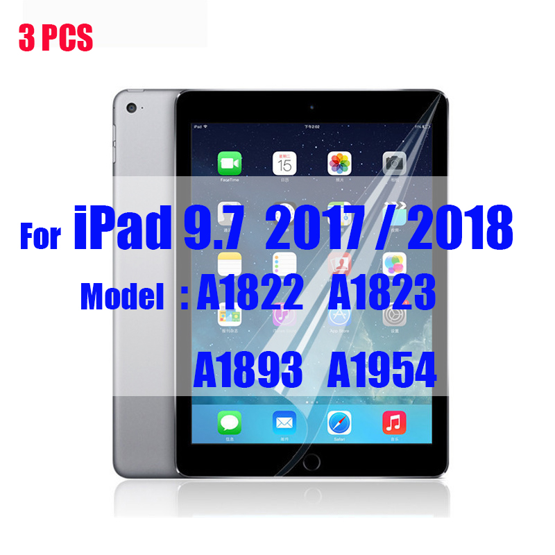 3 Pcs Pet Soft Screen Protector Voor Ipad 9.7 Beschermfolie Voor Apple Ipad Air 1 2 Matte protector Voor Ipad 5 6 Pro: For Ipad 9.7 3PCS