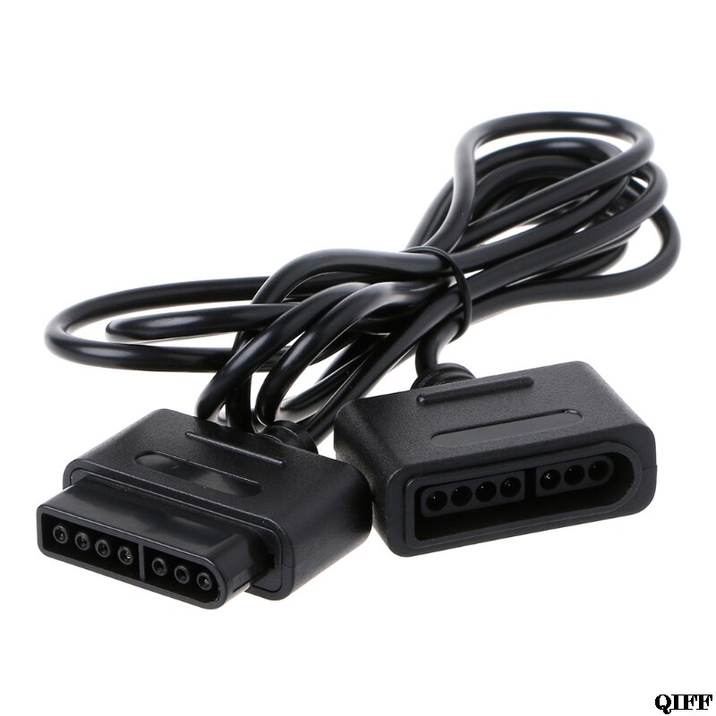 &amp 1.8m 5.91ft förlängningskabel sladd för nintendo snes controller retro-duo fc twin 28 apr