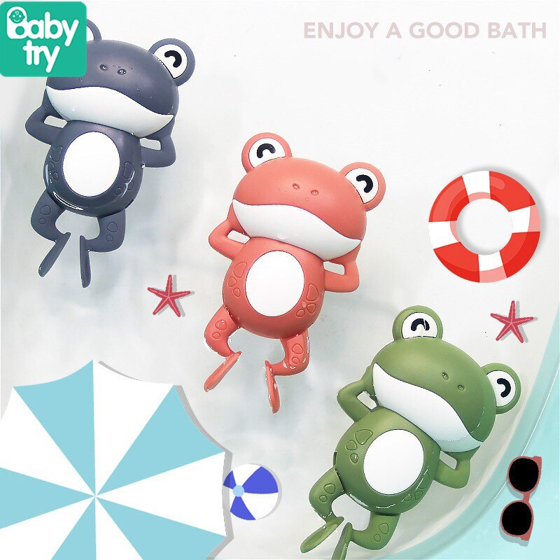 Baby Bath Toys 0 12 Months for Kids Swimming Pool Water Game Wind-up Clockwork Animals Crab Frog for Children Water Toys