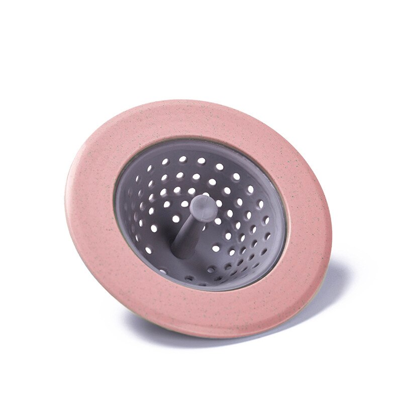 Colador de silicona para fregadero, filtro de desagüe de fregadero, Colector de residuos, accesorios de baño y cocina, coladores,: Rosa