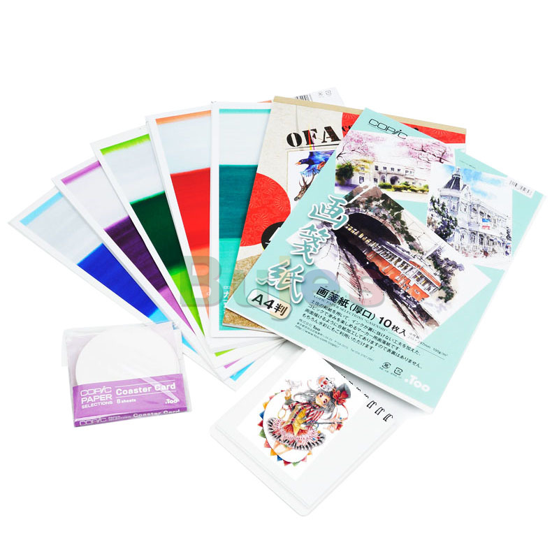 Japan COPIC PAPER,Markers pens Painting paper,PM round PAPER a4 20 sheet per pack, Artist OFA comics art marker drawing paper,