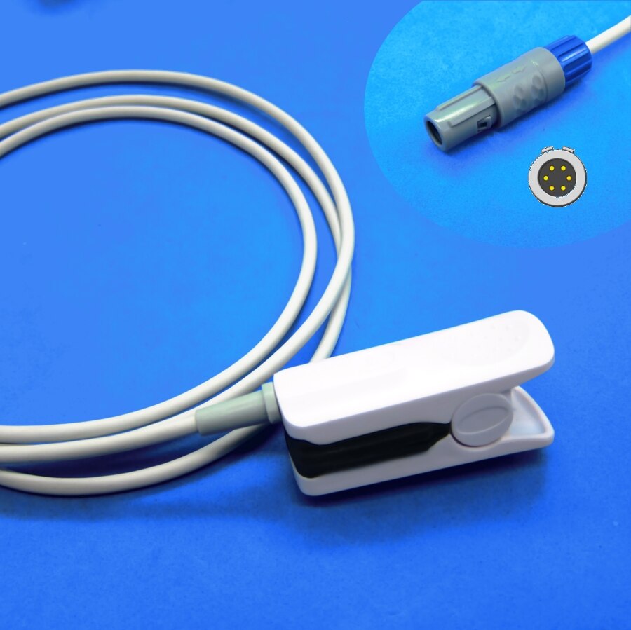 Long Calbe Neonate wrap SPO2 Sensor for URIT U-A68B digital patient monitor: Adult MR Finger Clip