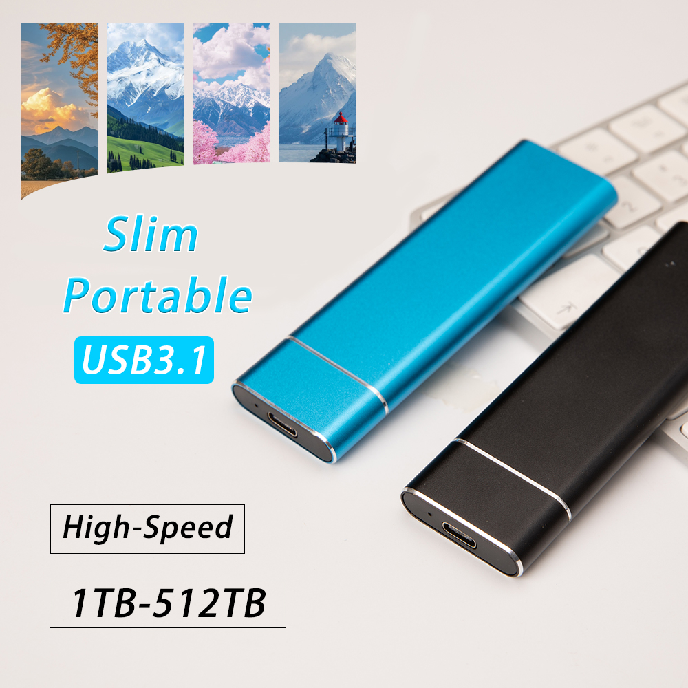 2TB Durable Portable External SSD USB3.1 Solid State Storage Drive For Laptop Mac Daily Storage