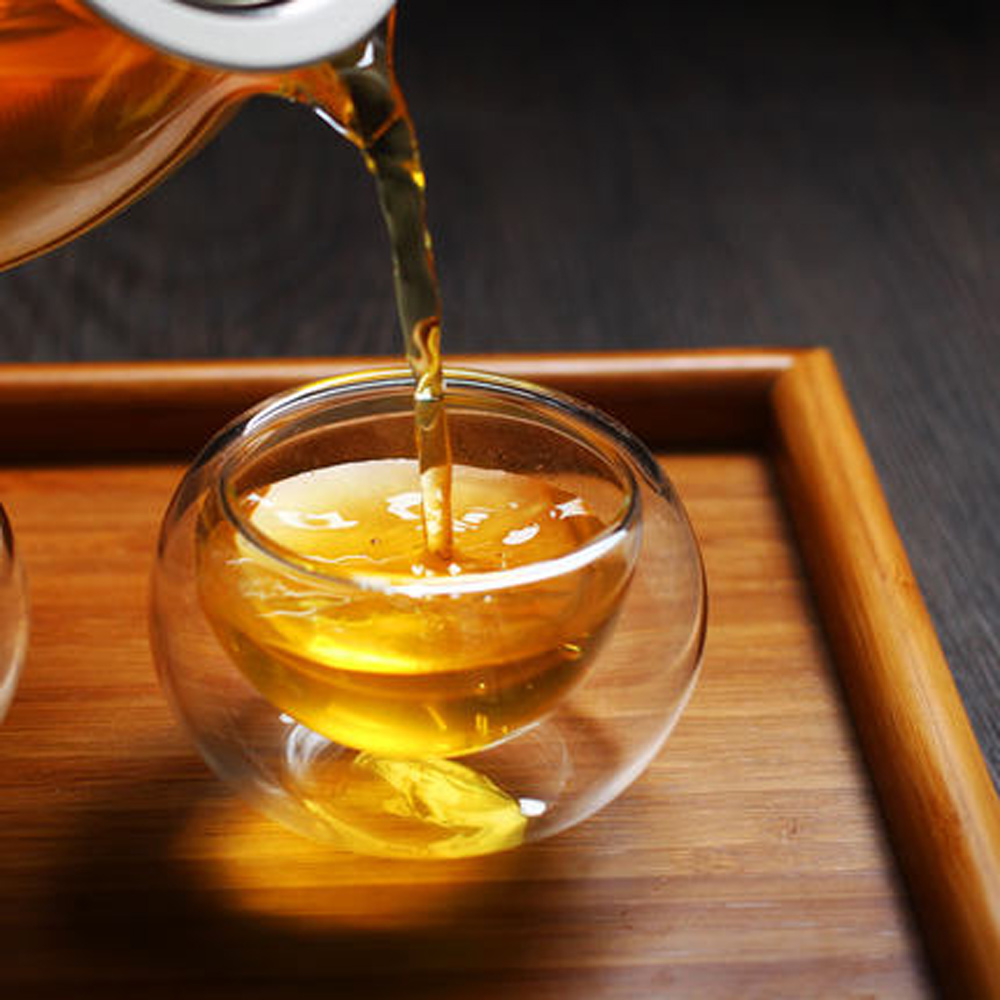 50ml dubbla vägglager glaskopp kaffe kung fu tekoppar glas frukt juice kaffekannor öl set klar liten handhållen