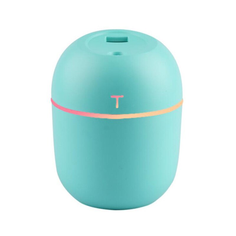420ml Cute Egg USB Air Humidifier Ultrasonic Car Humidifiers Mist Maker with LED Night Lamps Mini Office Air Purifier: 200ml Green