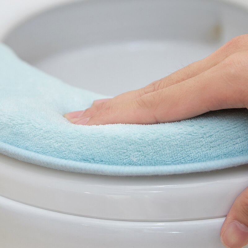 Extra dikke Warme Zachte Toilet Seat Deksel Pad Closestool Protector Badkamer Accessoires Set Sticky Toilet Seat Cover Mat