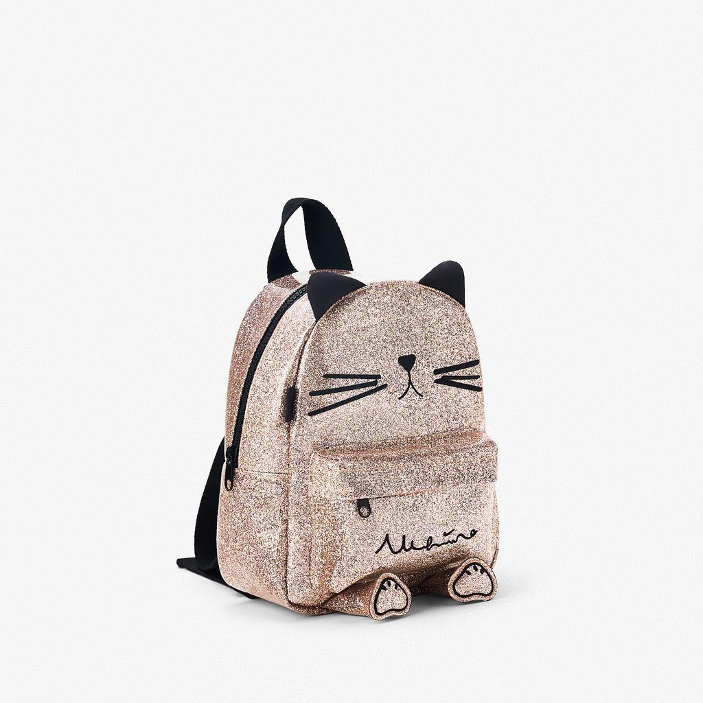 product shiny pink leather animal cat embossed mini cartoon cute backpack