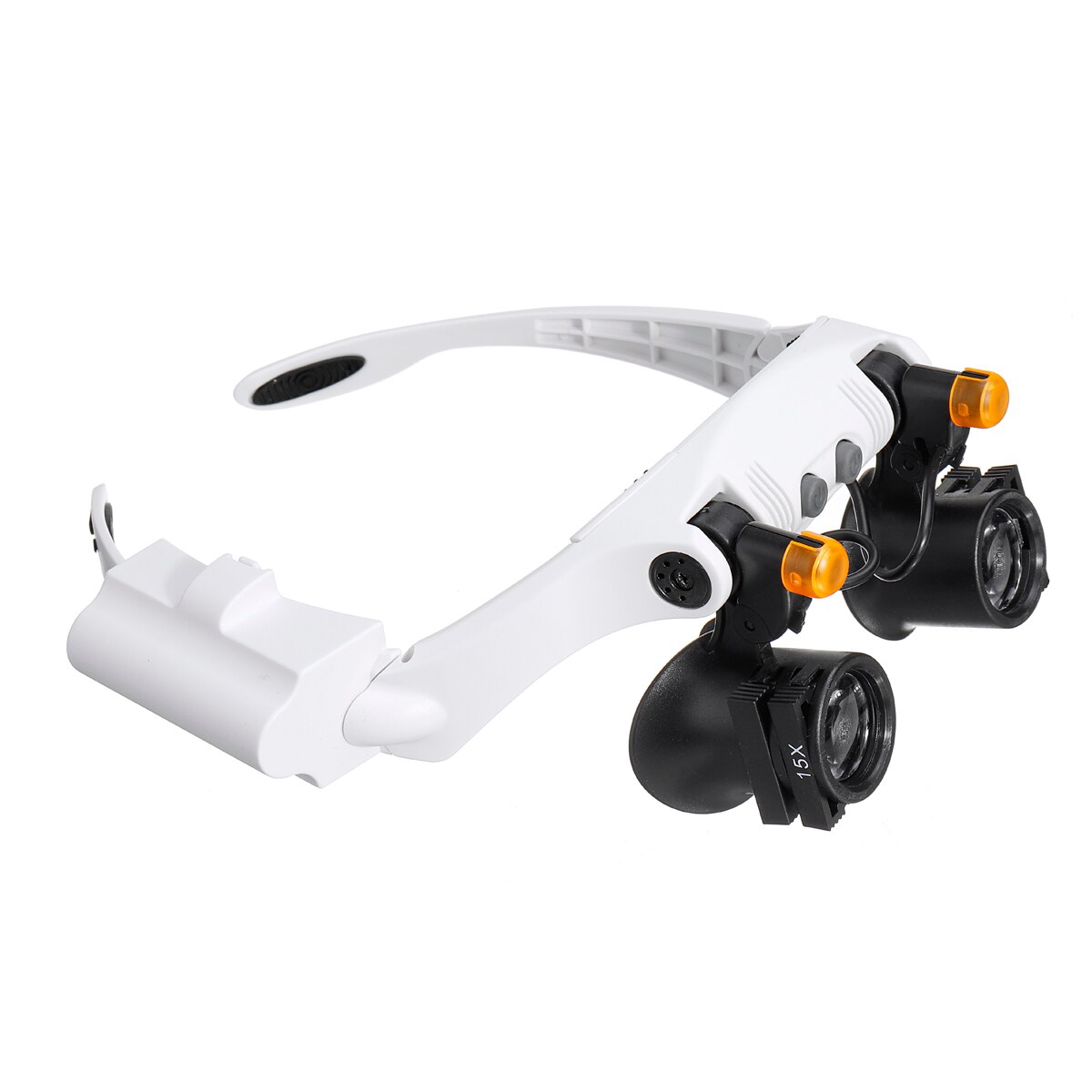 3/4/5/6/7/10/15X Bril Vergrootglas Glas 6 Lens Loupe Eyewear vergrootglas Met Led-verlichting Lamp Hoofdband Led Vergrootglas