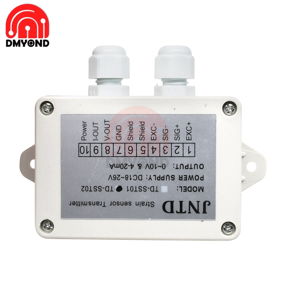 0-5V/4-20mA Load Cell Sensor Amplifier Transmitter Strain Gauge Sensor Weighing Transmitter Amplifier 100 PPM 4350 Ohm Sensor