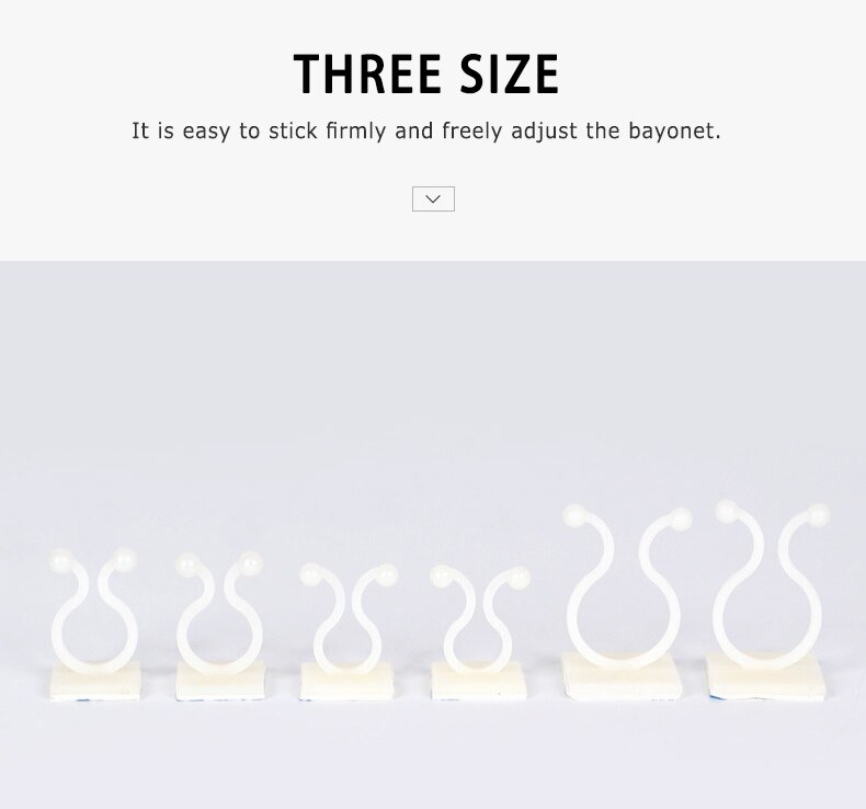 10/20/50pcs Plant Climbing Wall Clip Invisible Wall Vines Fixture Wall Sticker Hook Holder Plant Cages &amp; Supports Securing Clip