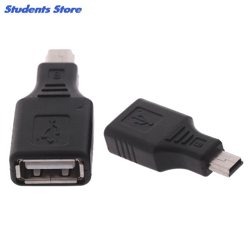 Mini USB Męski na USB Żeński Konwerter Adapter OTG - Transfer Danych Synchronizacja do Samochodu AUX MP3 MP4 Tablety Telefony U-Disk