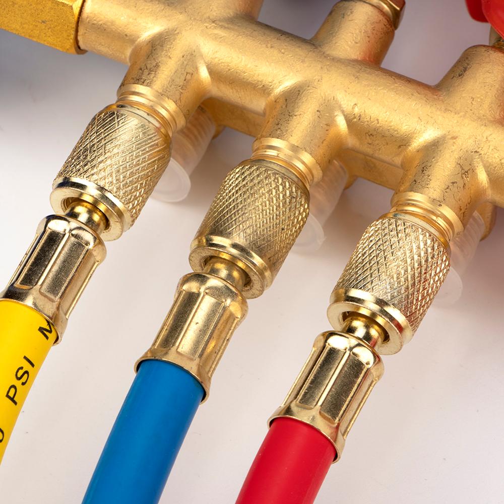 Car Air Conditioning Refrigerant Manifold Gauge Set Freon Meter for R134A R12 R22 R502 Refrigerant