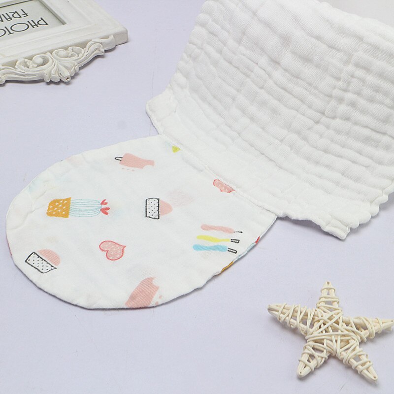 Tecknad fågel kanin elefant djur bebis spädbarn handduk svettabsorberande torkduk bomull dagis svettabsorberande handduk: Blomma