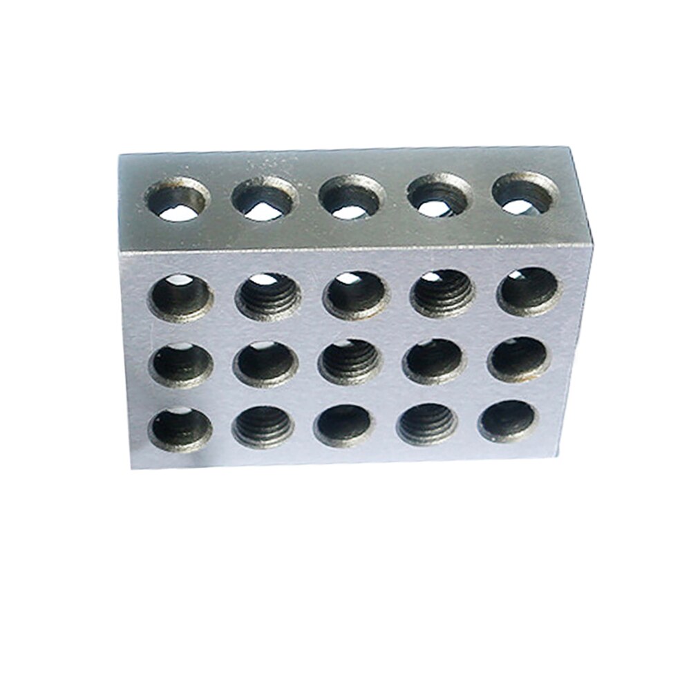 Bloques de acero endurecido 23 agujeros bloque de sujeción paralelo herramientas de torno de precisión 0.005mm para máquina herramienta 25x50x 75mm