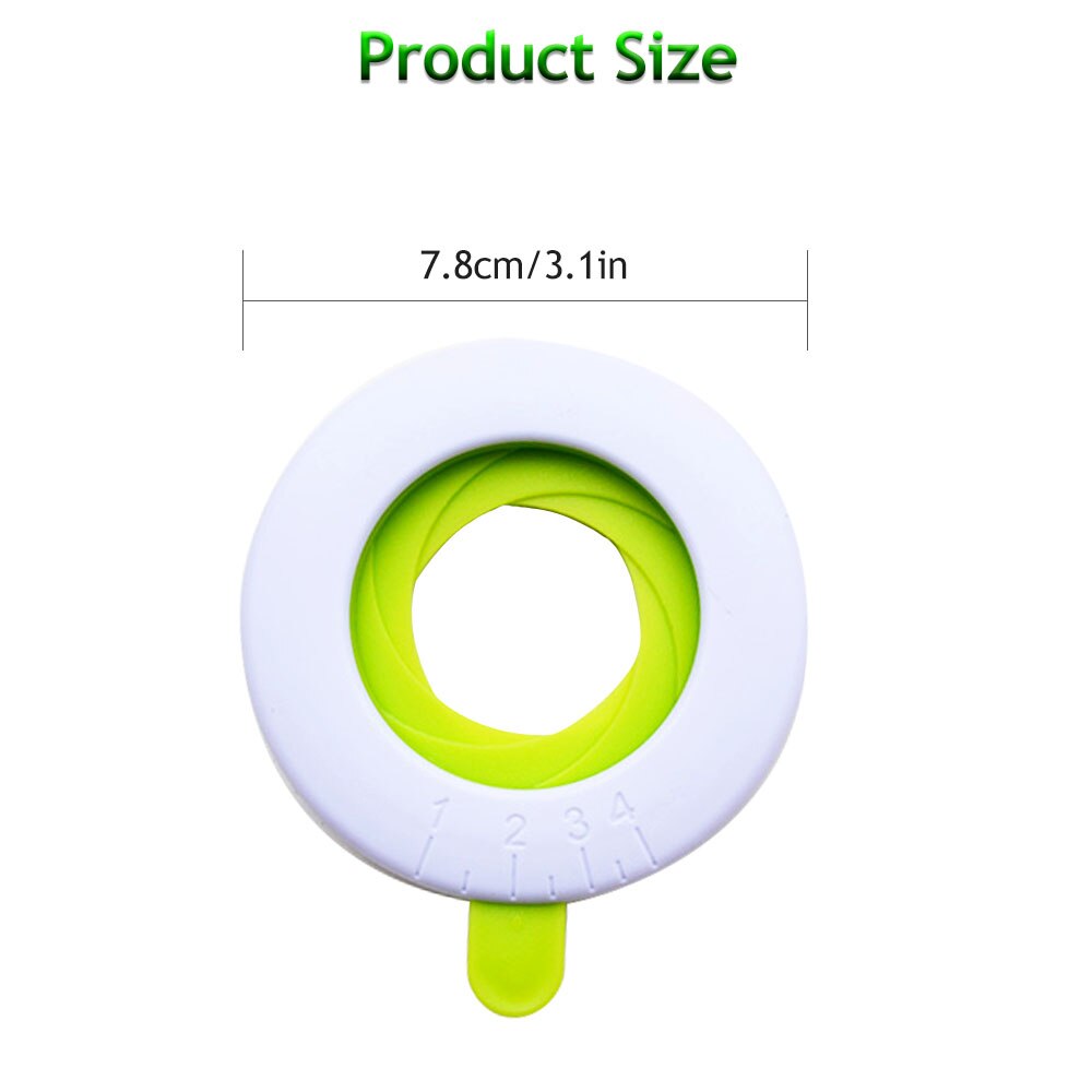 Medidor limitador de Pasta de espagueti 3.1in, herramienta de control de porciones ABS, medidor de fideos ajustable, utensilios de cocina