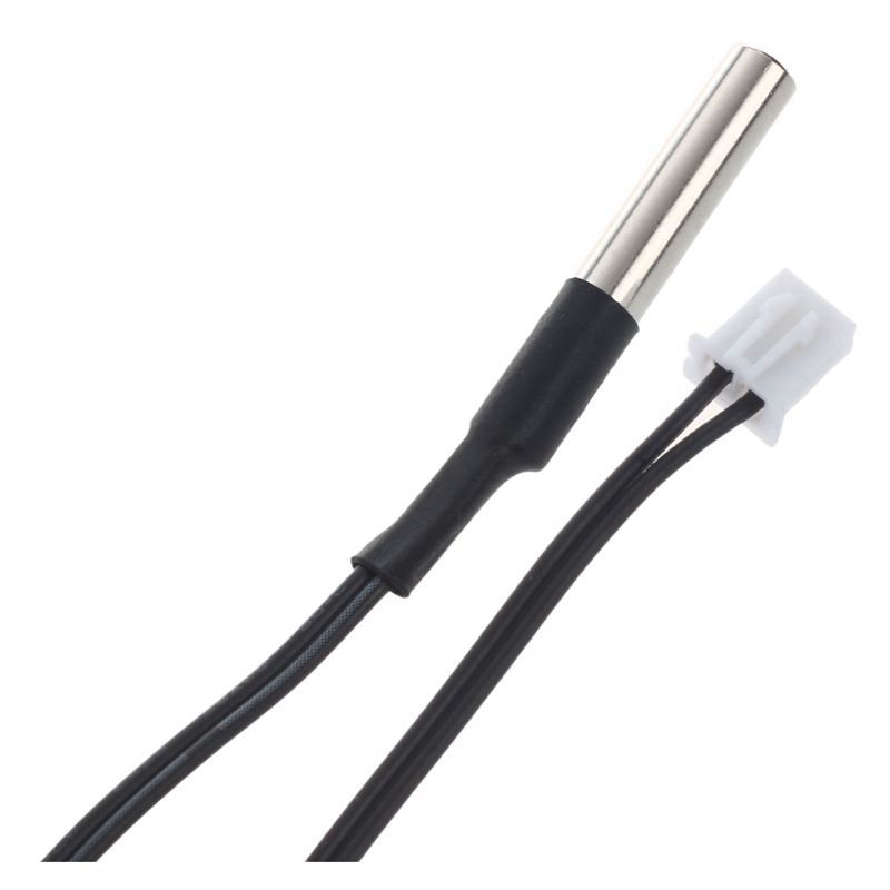 Sensor de temperatura termistor NTC de 2 m, cable de sonda resistente al agua 10 K 1% 3950 negro