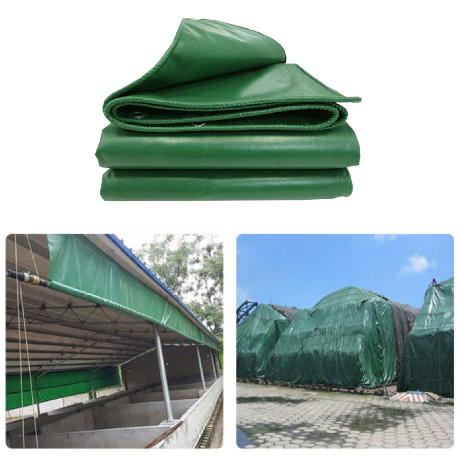 Heavy Duty Poly Tarp Waterproof Tarpaulin Canopy Tarp Camping Tent Shelter Reinforced Boat Car Covers for Outdoors