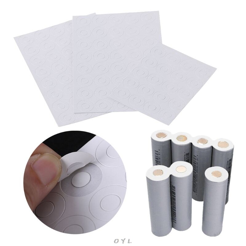 100 Stuks Li-Ion Batterij Anode Isolatie Pakking Isolator Ring voor 18650 Serie Li-Ion Batterij Anode Holle Punt Isolator Pakking